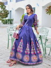 Navy Blue Colour Rayon Print Gown Collection Online Wholesale Aaradhna 2032